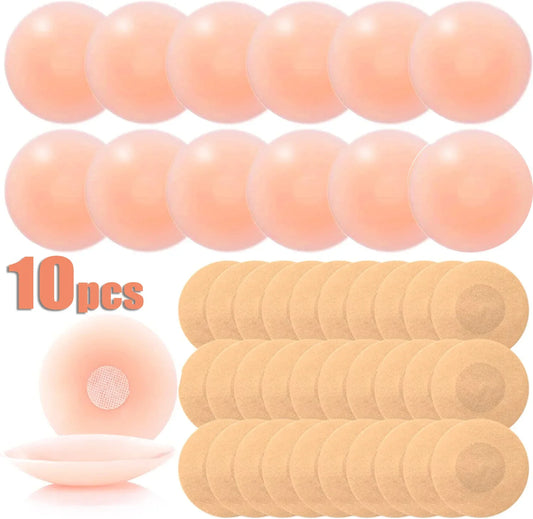 Silicone Nipple Cover Reusable Women Bra Sticker Breast Petal Strapless Lift Up Bra Invisible Boob Pads Chest Pasties Intimates [UND]