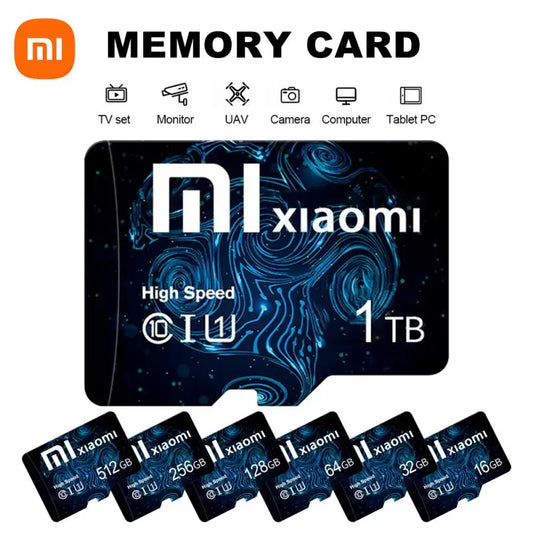 XIAOMI Memory Card 2TB Micro TF SD Card 1TB Class10 High Speed 512GB128GB Cartao De Memoria Data Storage For Phone/Camera/Games [CAR]