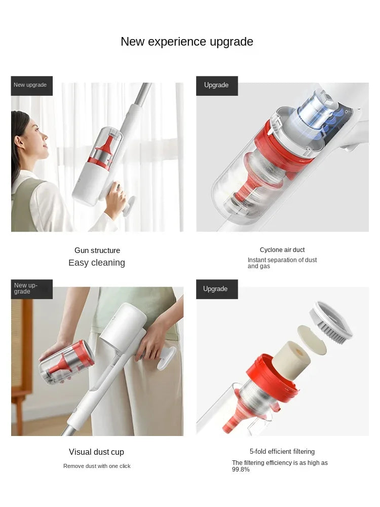 XIAOMI MIJIA Handheld wireless vacuum cleaner 2 Lite household appliances small large suction cleaning machine [VAC]