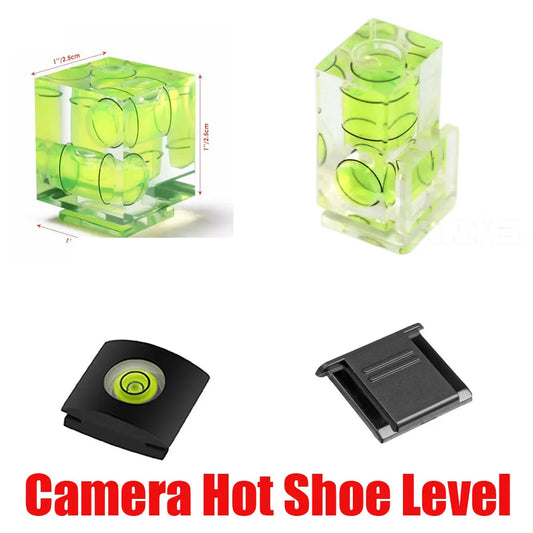 Universal 3-Axis Hot Shoe Fixed Bubble Spirit Level 3D Spirit Level For Canon/Nikon/Pentax DSLR Camera Photography Accessories [PHO]