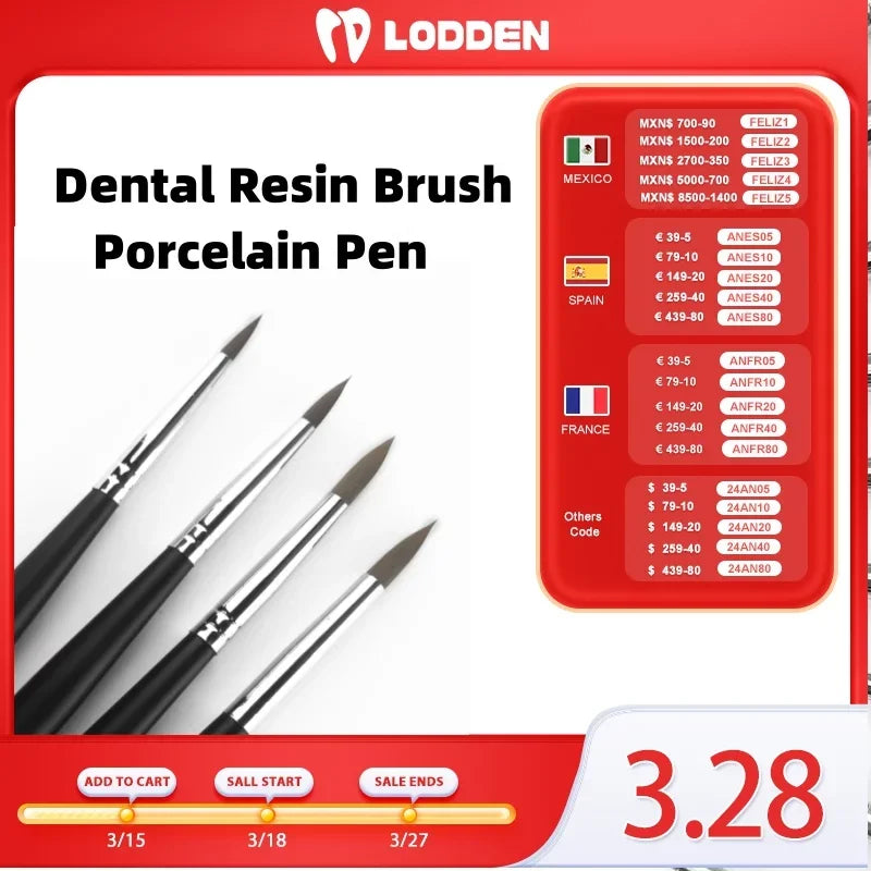 1pcs Dental Resin Brush Porcelain Pen Dental Shaping Silicone Adhesive Composite Porcelain Teeth Dentist Tools Dental Lab Tool [DEN]