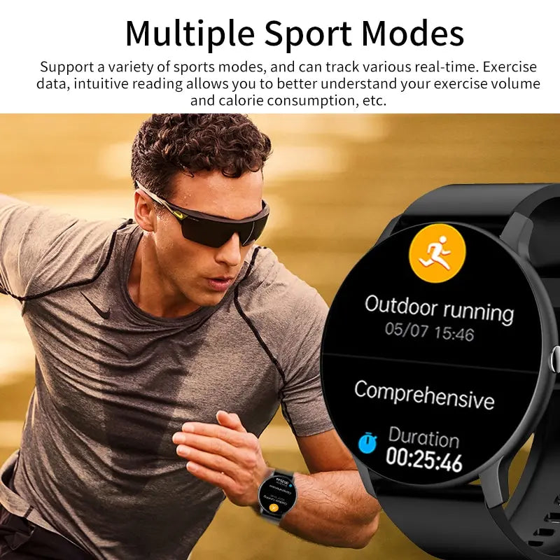 2023 New Smart Watch Women Men Full Touch Screen Bluetooth 5.2 Call Waterproof Watches Sports Fitness Tracker Factory IP67 ZL02 [SWH]