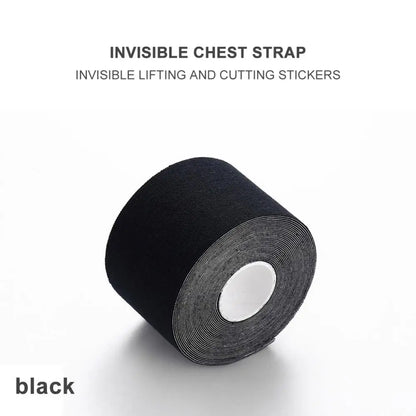 5/3.8/2.5cm Chest Patch Tape Women's Anti-sweat Invisible Boob Pull Up Invisible Gather Lingerie Tapes Breast Lifting Stickers [UND]