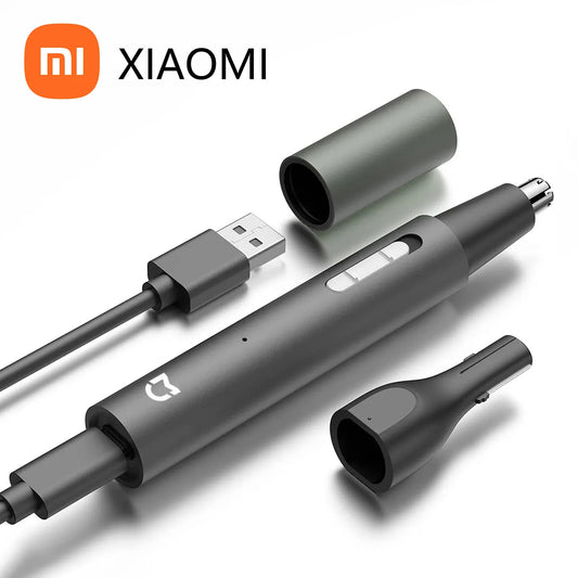 Xiaomi Mijia Electric Nose Ear Hair Trimmer for Men Painless Rechargeable Sideburns Eyebrows Beard 3 in 1 Hair Clipper Shaver [HAI]