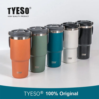 Thermal Coffee Cup Tyeso Stainless Steel Thermos Bottle Car Tumbler Double-layer Insulation Water Bottle Keeps Cold and Heat [MUG]