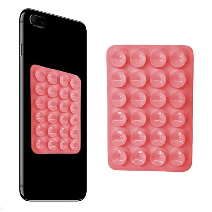 Sticky Grippy Suction Phone Case Mount Silicon Adhesive Phone Accessory for iPhone And Android Hands-Free Fidget Toy [PHC]