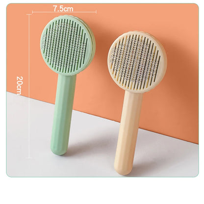 Pet Hair Removal Comb Cat Brush Self Cleaning Slicker Brush for Cats Dogs Hair Remover Scraper Pet Grooming Tool Cat Accessories [PET]