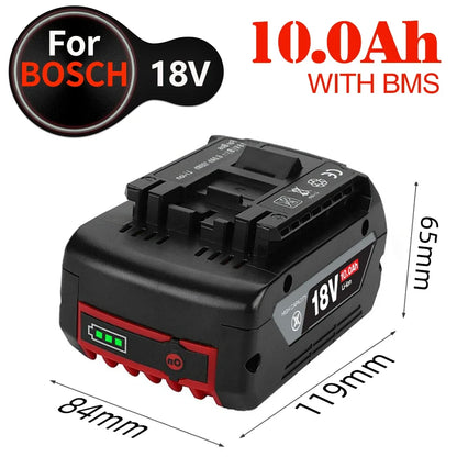 18V 10000mAh Ersatz Batterie für Bosch 18V Professionelle System Cordless Werkzeuge BAT609 BAT618 GBA18V80 21700 Zelle [BAT]