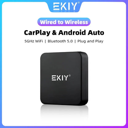 EKIY NEW Mini Carplay Wireless for Toyota Mazda Nissan Camry Suzuki Subaru Citroen Audi Mercedes Kia Ford Opel IOS15 Spotify BT [CAR]