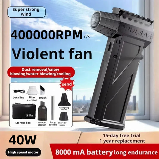 Blower X3pro Winter Snow Removal 400000RPM Powerful Blower Vacuum Cleaner Type-C Charging Strong Wind 53m/s Brushless ViolentFan [BLO]