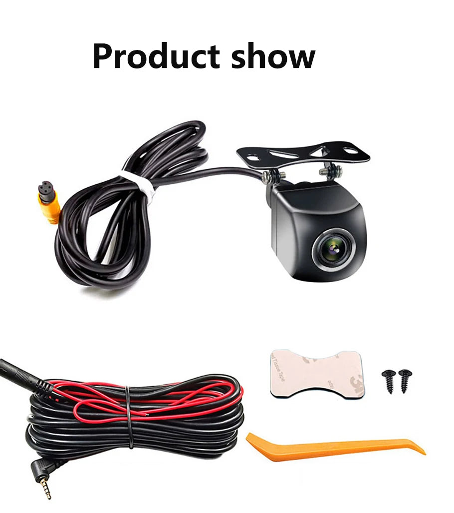 Car Rear View Camera 4 Pin 1080P HD Reverse Night Vision Video Camera Wide Angle 170 Degree Parking Camera For Car Accessories [CAR]