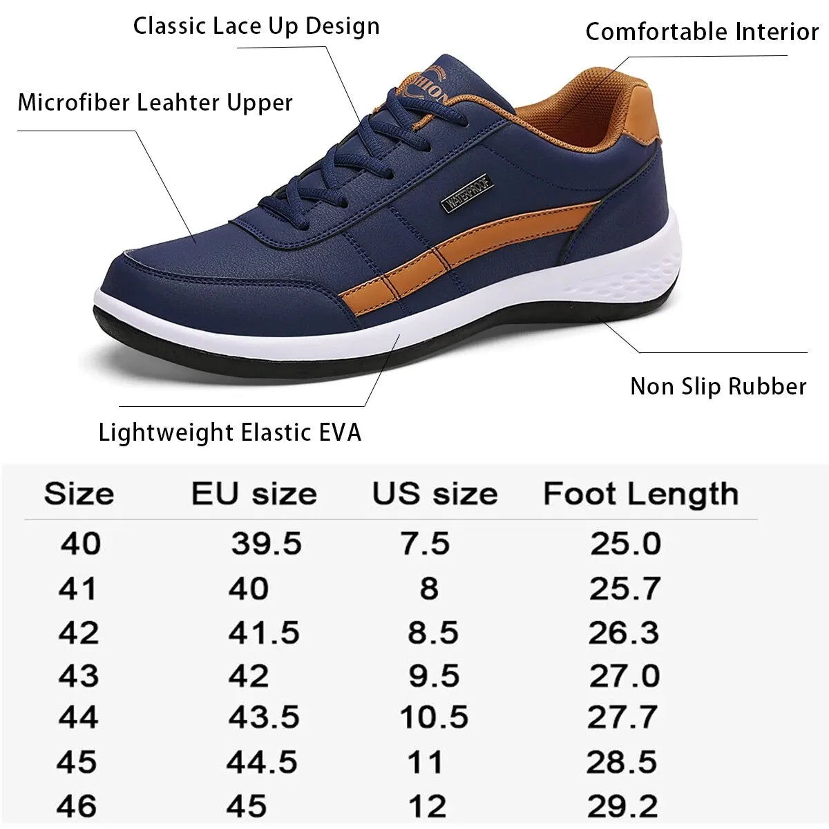 Men Shoes Walking Sneakers Leisure Male Sports Shoes Non-Slip Footwear Tennis For Men [SHO]