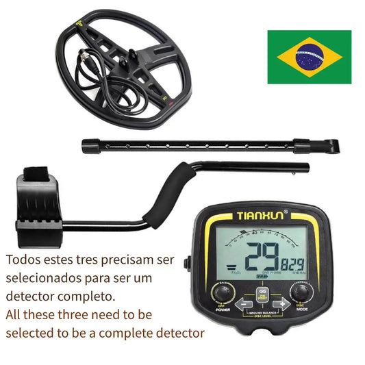 Metal Detector TX850 Component Control Box Search Coil and Rod Armrest Brazil Combination Order Complete Detector needs 3 parts [MTL]