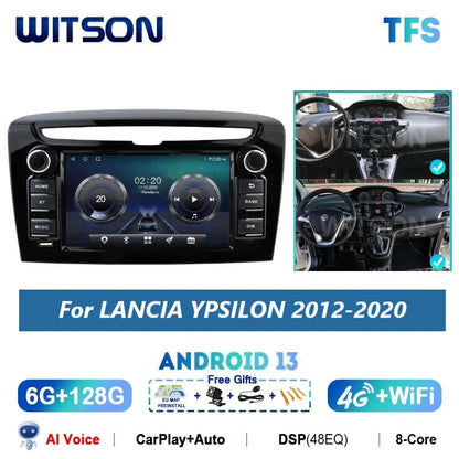 WITSON Android 13 Auto Stereo for LANCIA YPSILON 2012-2020 Carplay Navi Multimedia Car Radio GPS WiFi Vehicle Head Unit [CAR]