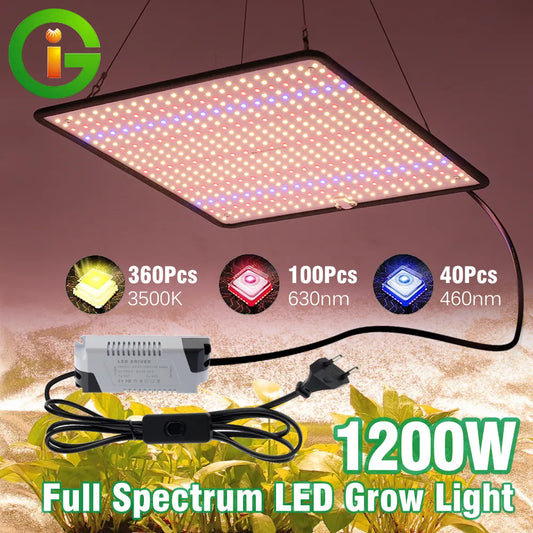 LED Grow Light Full Spectrum Phyto Lamp AC85-240V 40W  For Indoor Grow Tent Plants Growth Light [GAR]