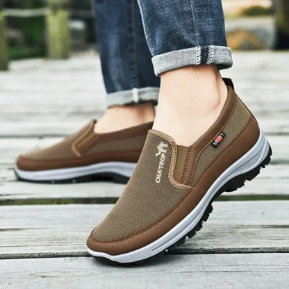 Men's Casual Shoes Classic Loafers Anti-slip Soft Sole Comfortable Men's Leather Sneakers Non-slip Retro Driving Shoes Plus Size [SHO]