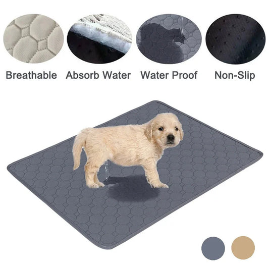 Reusable Dog Urine Mat Absorbent Washable Dog Pee Pad for Car Seat Floor Sofa Waterproof Puppy Training Diaper Mat Pet Supplies [PET]