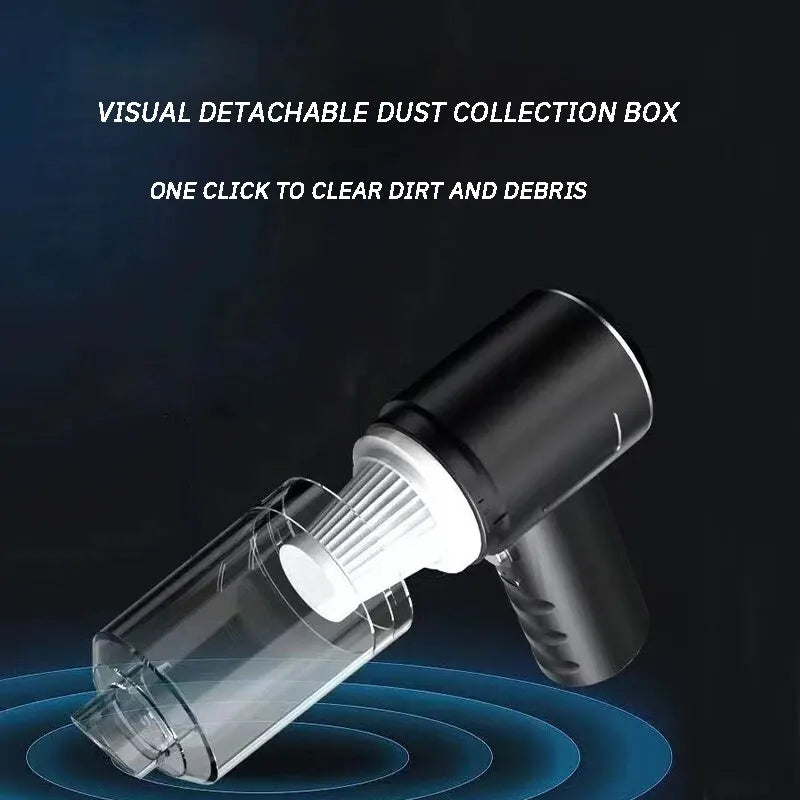 Combination Vacuum Cleaner USB Charging Car Household Vacuum Cleaner Small Car with Fully Automatic High Power Powerful Cleaning [CAR]