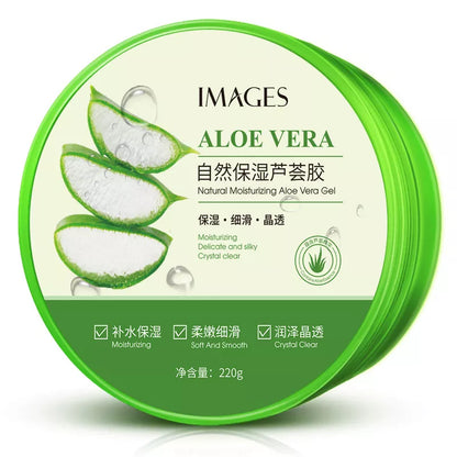 220g IMAGES Natural Aloe Vera Gel Moisturizing Face Cream Facial Care Day Creams Acne Treatment Hydrating Skin Care Aloe Gel [SKC]