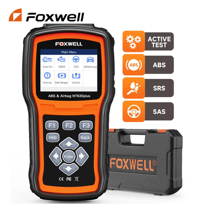 Foxwell NT630 Plus OBD2 Automotive Scanner Engine ABS Airbag SAS Calibration Code Reader ODB OBD 2 Auto Car Diagnostic Tool [CAR]