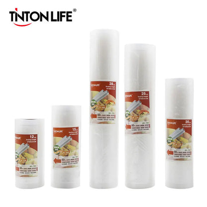 TINTON LIFE Vacuum Bags for Food Vacuum Sealer Food Fresh Long Keeping 12+15+20+25+28cm*500cm Rolls/Lot bags for vacuum packer [HAP]