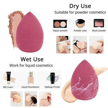 4/8pcs Makeup Sponge Blender Beauty Egg Cosmetic Puff Soft Foundation Sponges Powder Puff Women Make Up Accessories Beauty Tools [CSM]