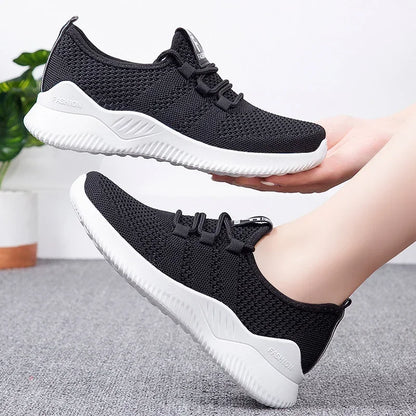 2023 Women's Casual Sneakers Summer Comfortable Breathable Platform Shoes Fashion Women Versatile Lace-up Shoe кроссовки женские [SHO]