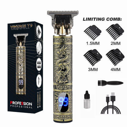 LCD Display T9 Electric Hairber 0mm Shaver Hair Trimer Home Appliances Travel Barber Razors Shaving Machine for Men Trimmer Man [HAI]