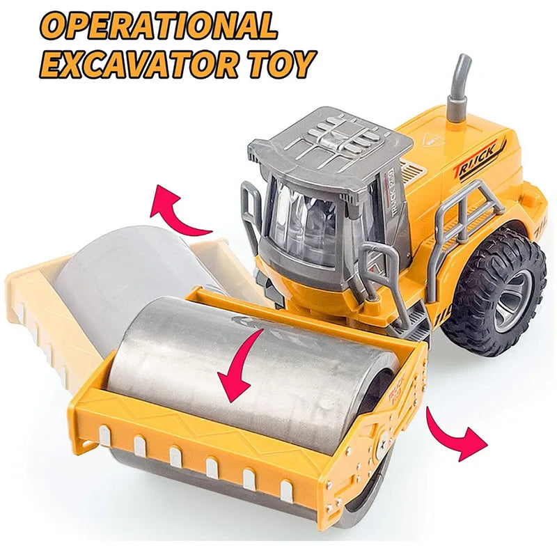 Rc Car Toys Truck 1:30 Wheel Shovel Loader 6CH 4WD Metal Remote Control Bulldozer Construction Vehicles For Boys Hobby Toy Gifts [TOYS]