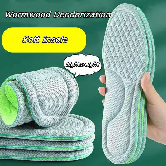 Summer Deodorant Sports Insoles for Shoes Sweat-absorbing Breathable Deodorant Anti-sweat Soft Shoe Pads Inserts for Man Women [SHO]