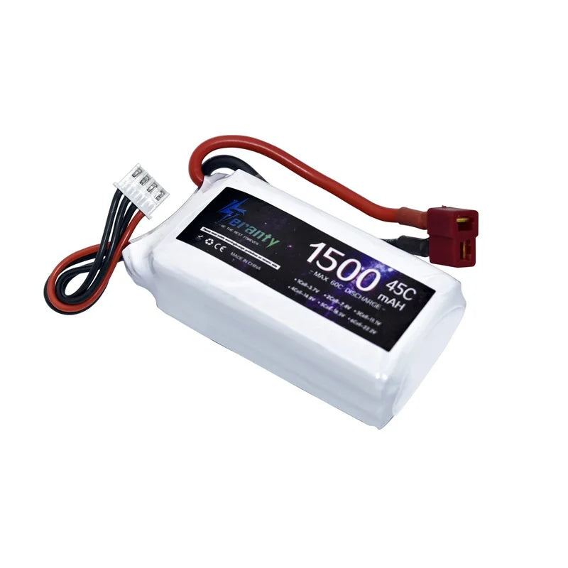 TERANTY 3s 45C 11.1V 1500mah Lipo Battery for RC Car Airplane Boat Quadcopter Spare Parts upgrade 11.1v Drones battery 1Pcs [BAT]