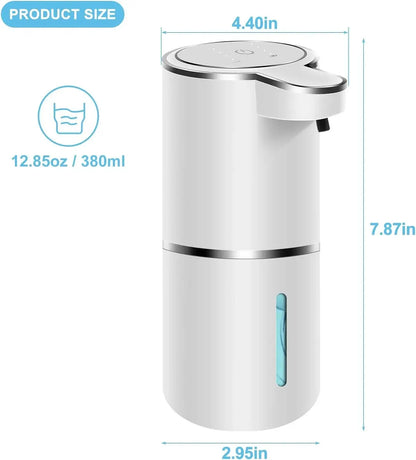 Automatic Soap Dispenser Touchless Foaming Soap Dispenser 380ml USB Rechargeable Electric 4 Level Adjustable Foam Soap Dispenser [DSP]