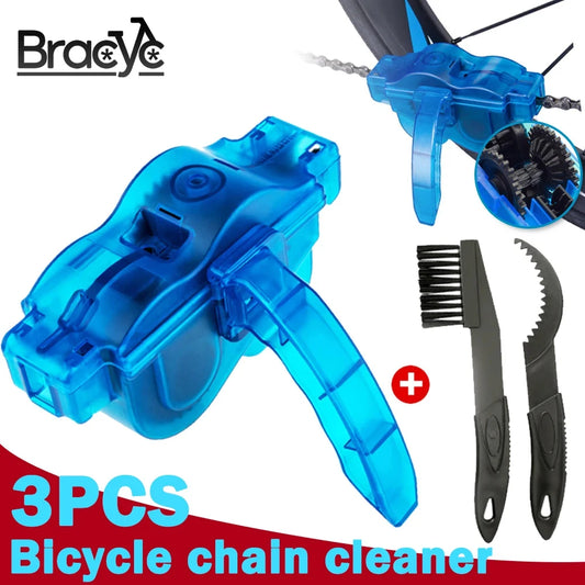 Chain Cleaner Cleaning Bicycle 3D Chain Brush Wash Tool Set MTB Bike Protection Oil Bike Chain for Mountain Cycling Accessories [CYC]