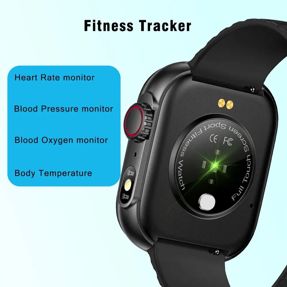 SENBONO Smart Watch Men Women LED Flashlight 100+ Sport Modes Fitness Tracker Body Temperature 2.01” Screen Smartwatch Men Wome [SWH]