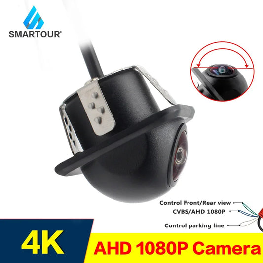 Smartour CCD Fisheye Lens Car Camera  AHD 1080P Rear View Wide Angle Reversing Backup Camera HD Night Vision Auto Parking Assist [CAR]