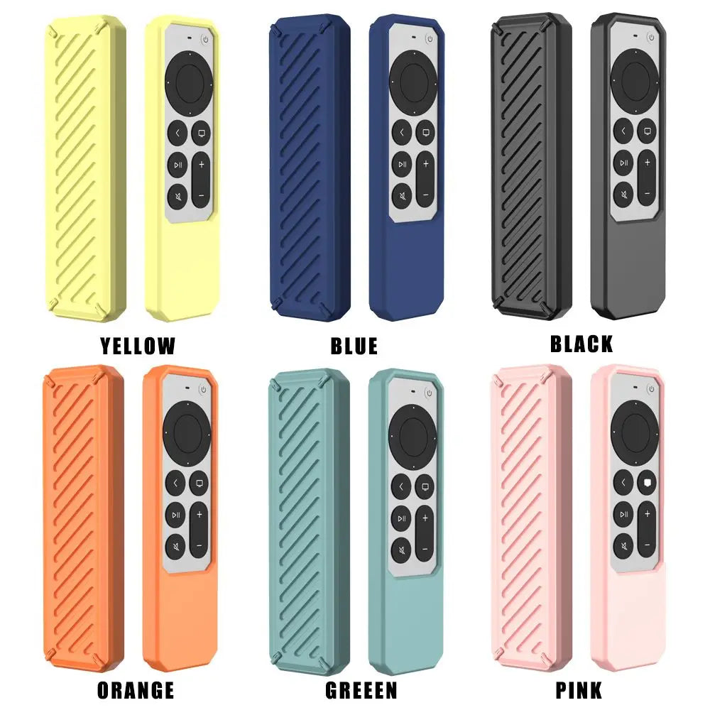 Universal Silicone Remote Protective Shell For  Apple TV 4K Siri Remote Anti-Slip Shockproof Soft Cover Remote Protective Case [HAP]