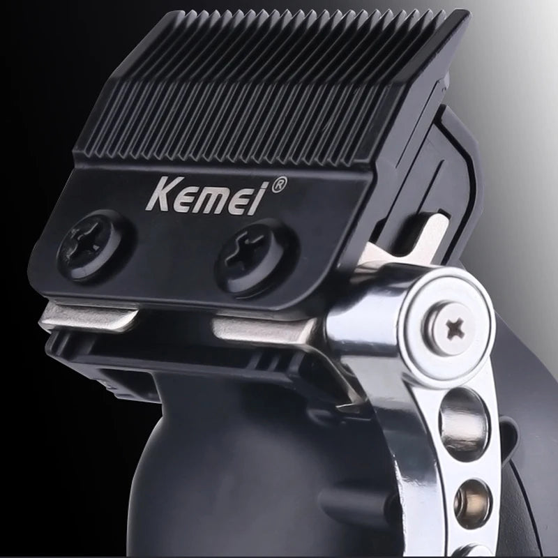 Kemei Professional Hair Clipper For Men Adjustable Cordless Electric Hair Trimmer Rechargeable Hair Cutting Machine Lithium [HAI]