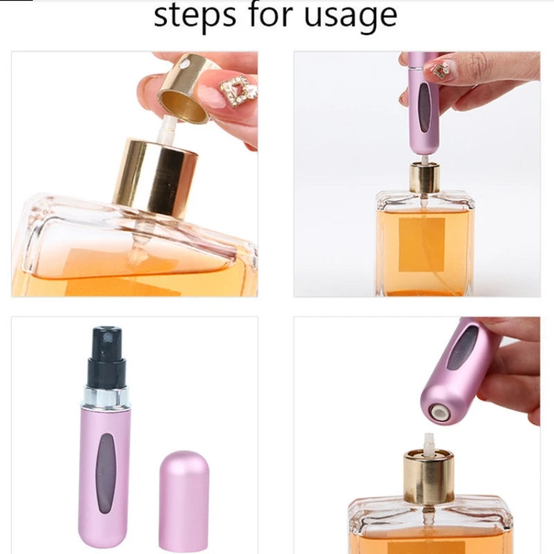 5/8ml Perfume Refill Bottle Portable Mini Refillable Spray Jar Scent Pump Empty Cosmetic Containers Atomizer for Travel Tool Hot [CSM]