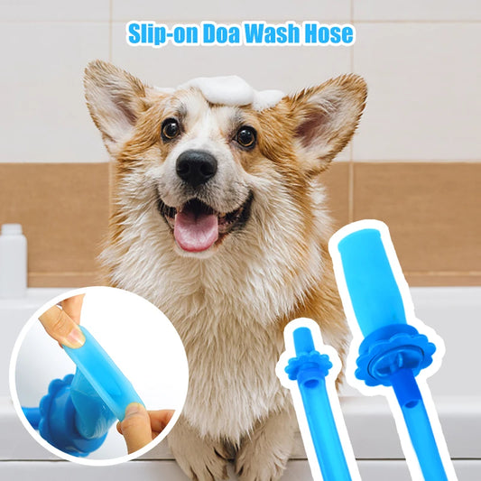 Portable Handheld Splash Shower Pet Dog Cat Shower Head Tub Faucet Attachment Hose Head Washing Sprinkler Shower Kit Bath Tools [PET]