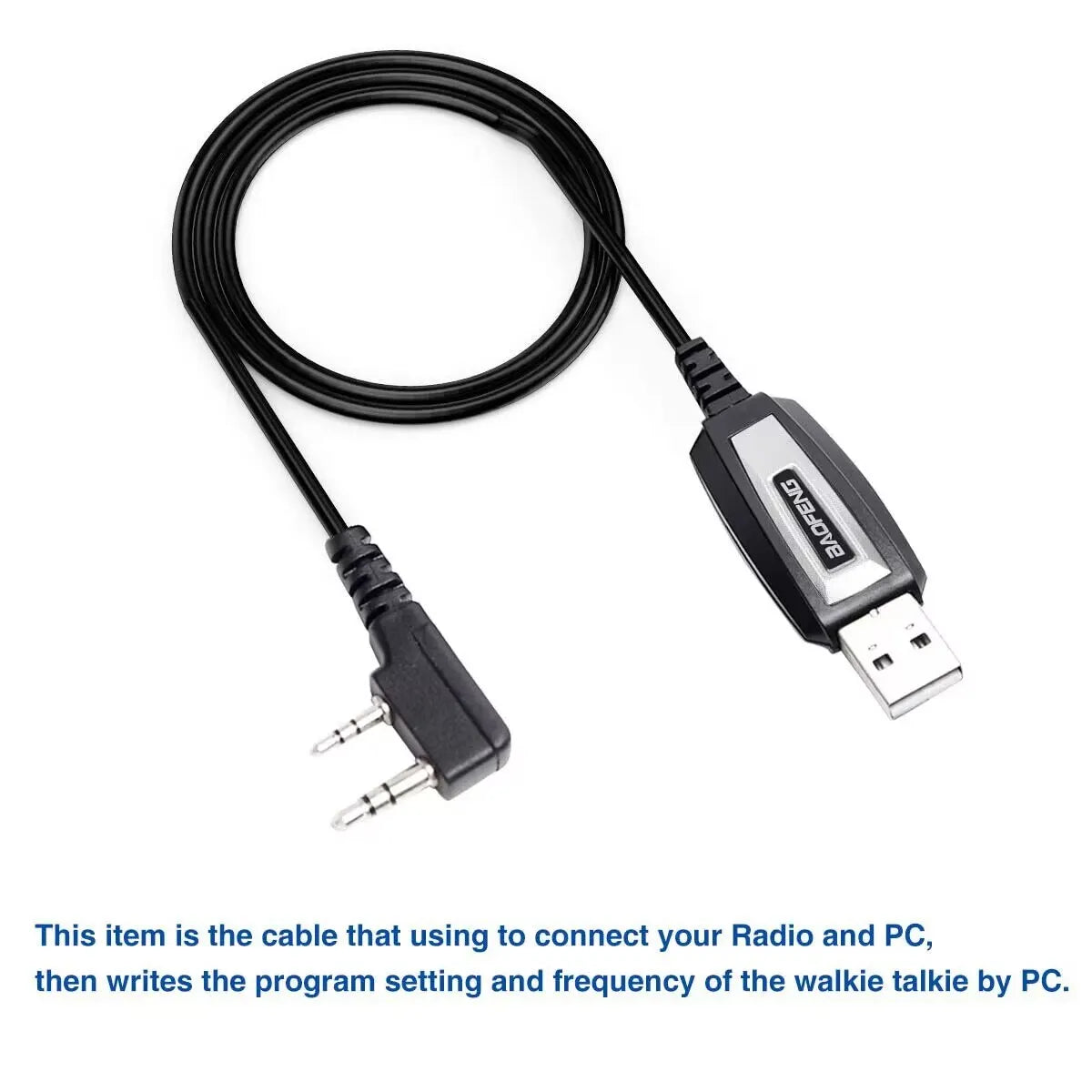 USB Programming Cable With CD for Baofeng UV-5R 82 888S UV-S9PLUS UV-13 16 17 21 Pro Quansheng UV-K5 5R Plus Walkie Talkie Radio [TEL]