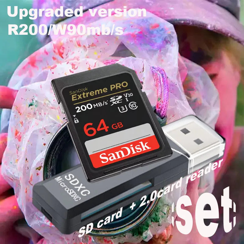 SanDisk Ultra Original SD card 32GB SDHC 64GB 128GB 256GB 512GB SDXC Class10 Memory Card C10 USH-1 Support for Camera Car DV SLR [CAR]