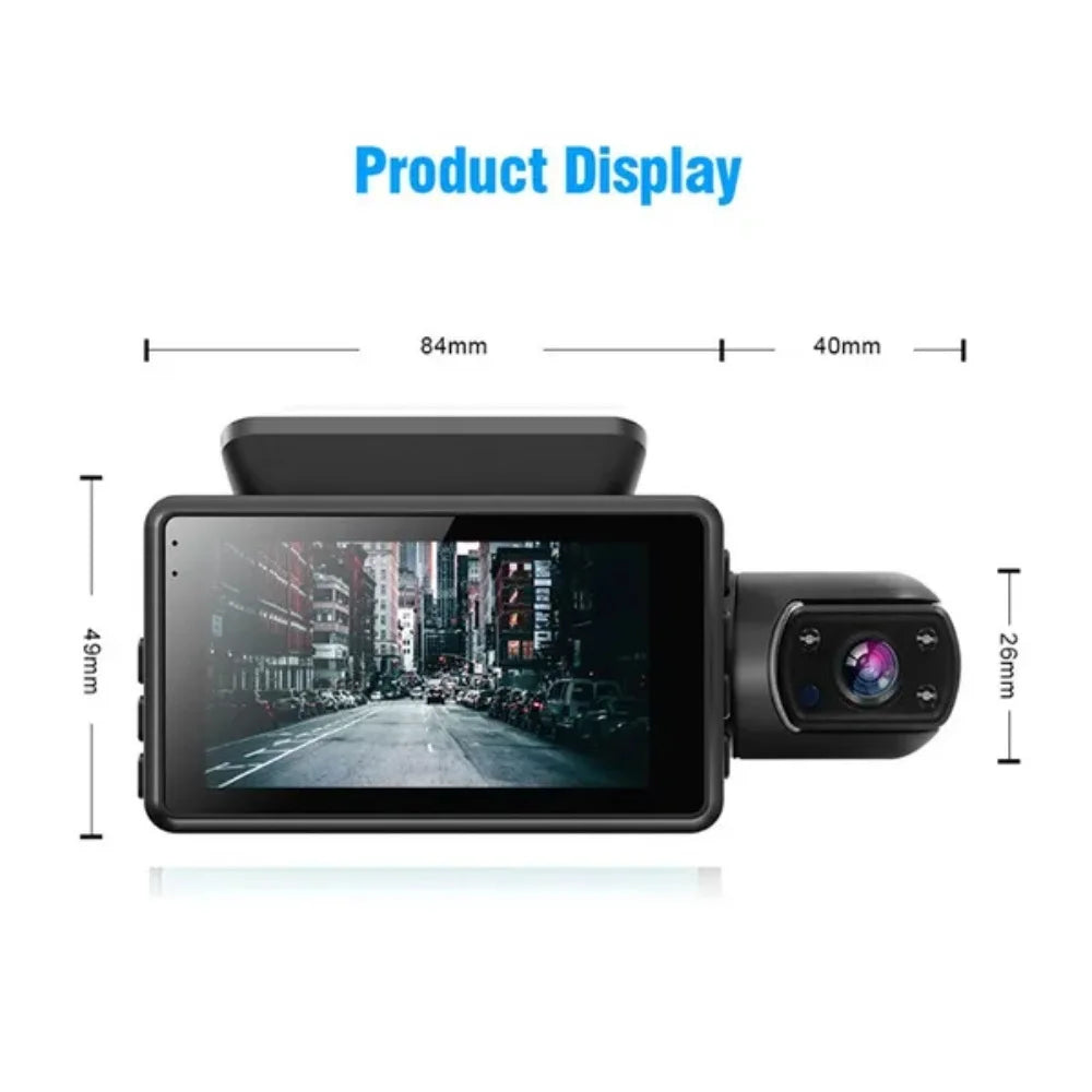 Dual Lens Dash Cam for Cars Black Box HD 1080P Car Video Recorder with WIFI Night Vision G-sensor Loop Recording Dvr Car Camera [CAR]