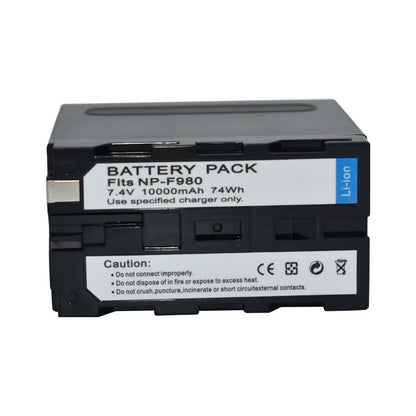 10000mAh NP-F980 NP-F970 NP F960 F970 F960 Battery for Sony F960 F550 F570 QM91D NP-F975 NP-F950 NP-F930 CCD-RV100 Batteries [BAT]