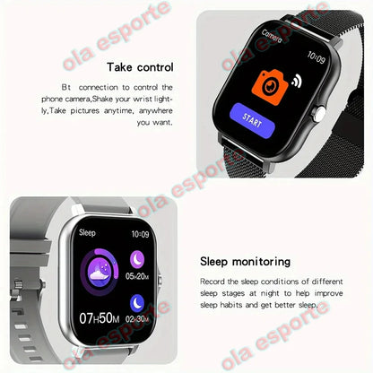 Smart Watch For Men Women Gift Full Touch Screen Sports Fitness Watches Bluetooth Calls Digital Smartwatch Wristwatch Watches [SWH]