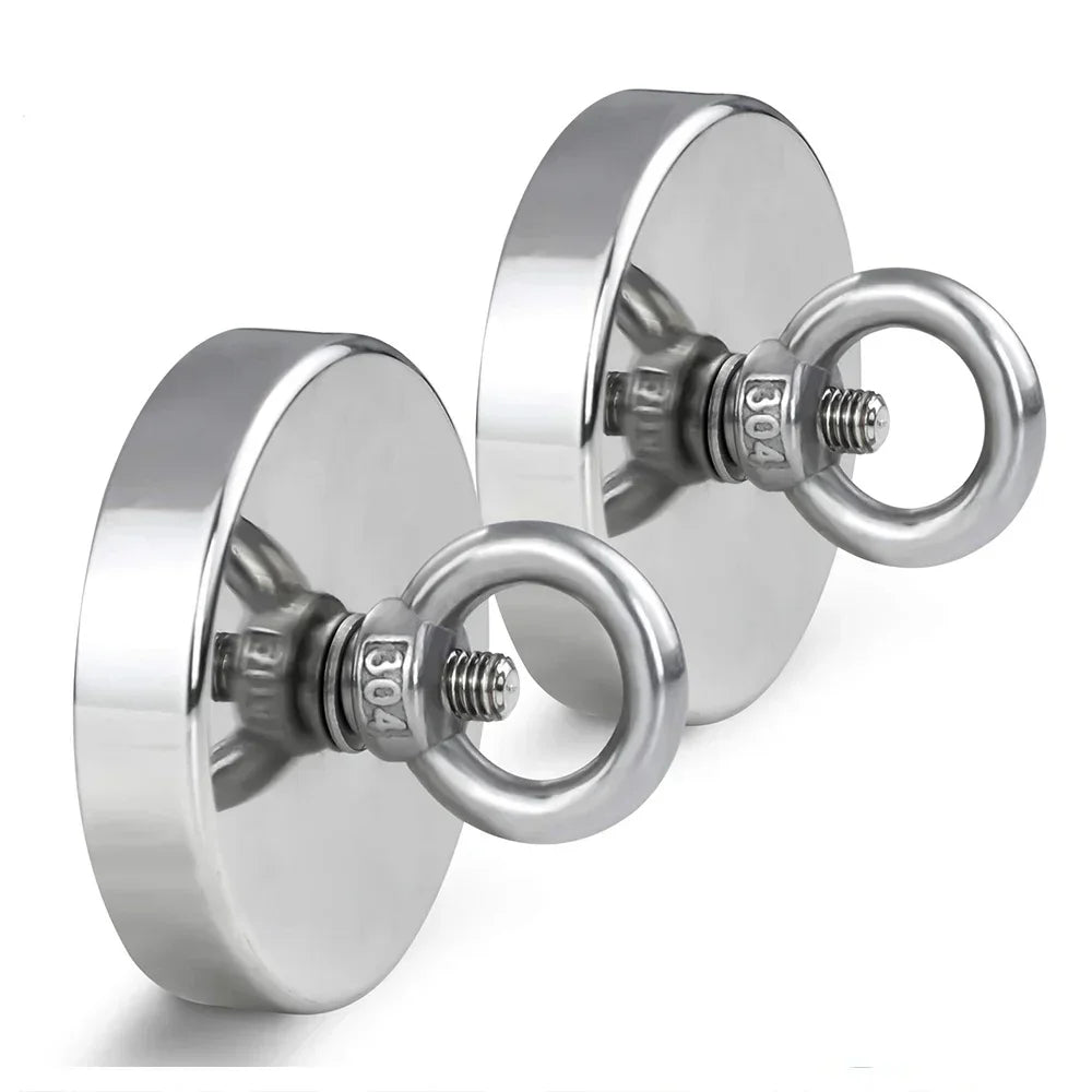 Super Strong Magnets Set Neodymium Magnet Hooks Kit With Countersunk Hole Eyebolt Magnetic Hook Fishing Salvage Magnet Searcher [MAG]