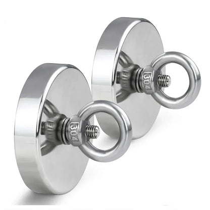Super Strong Magnets Set Neodymium Magnet Hooks Kit With Countersunk Hole Eyebolt Magnetic Hook Fishing Salvage Magnet Searcher [MAG]