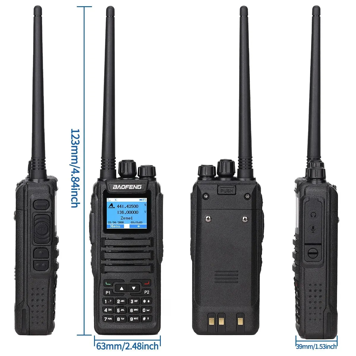 Baofeng DMR DM 1701 Digital Walkie Talkie Dual Mode Analog Two Way Radio Open GD77 Dual Time Slot Tier 1+2 Ham Radio DR 1801 [TEL]