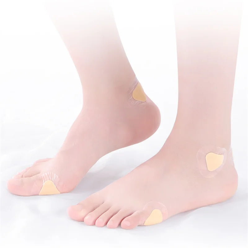 30pcs Gel Heel Protector Foot Patches Adhesive Blister Pads Heel Liner Shoes Stickers Pain Relief Plaster Foot Care Cushion Grip [SHO]