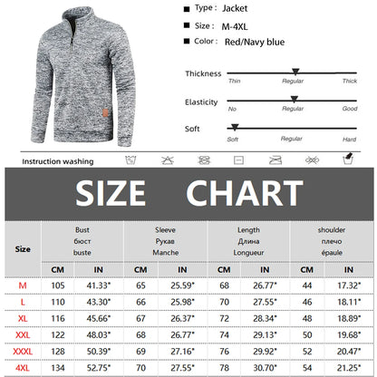 Men's Sweatshirts Spring Thicker Pullover Half Zipper Pullover for Male Hoody Outdoor Sweatshirt Autumn Solid Color Turtle neck  [MEN]