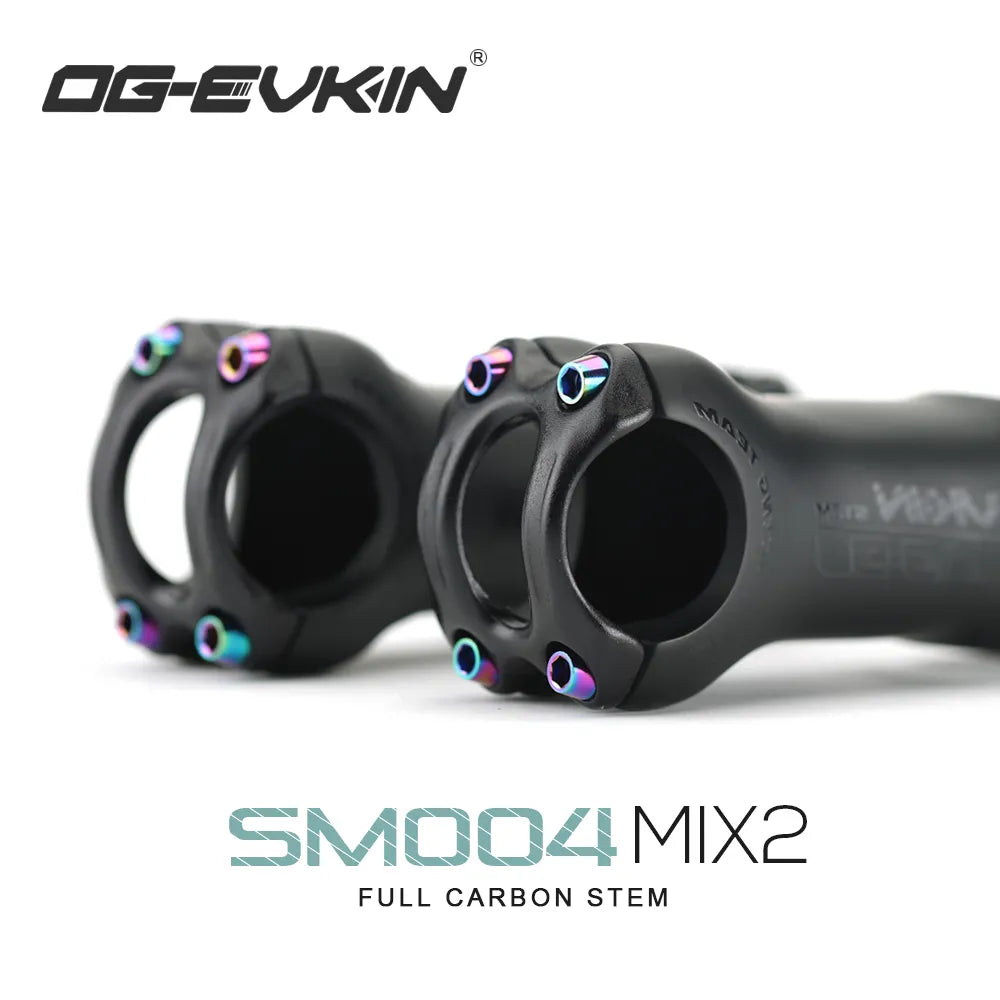 OG-EVKIN SM-004 T1000 Carbon MTB Bicycle Stem 6/17 Degree 31.8MM Carbon Road Bike Stem Positive and Negative Cycling Power Parts [SPT]